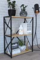 Etajeră Remaks 3 Shelf Metal Oak