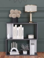 Etajeră Remaks Asimetrik 2 Anthracite/White