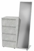 Комод Компанит Зеркало Комплект 1000 Ателье Светлый