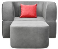 Fotoliu extensibil Edka Vega 100x200x40 M18 Dark Grey