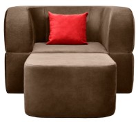 Fotoliu extensibil Edka Vega 100x200x40 M20 Dark Chocolate