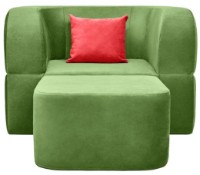 Fotoliu extensibil Edka Vega 120x200x40 M27 Green