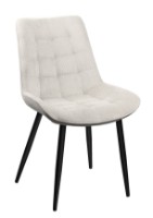 Scaun Deco Hans Velvet Beige/Black Legs BGF166-2