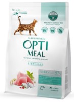 Сухой корм для кошек Optimeal Adult Cat Sterilised Turkey & Oats 200g