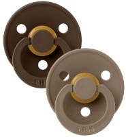 Suzeta BIBS Colour 2 Pack - Mocha/Dark Oak 6+ months (120261)