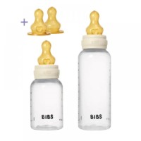 Бутылочки для кормления BIBS Grow and Flow set Latex Ivory 150ml/270ml (5018216)