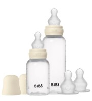 Бутылочки для кормления BIBS Grow and Flow set Silicone Ivory 150ml/270ml (50181216)