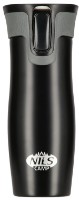 Термокружка Nils 380ml Black/Silver NCC03