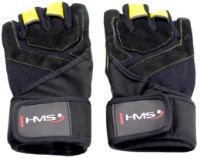 Mănuşi fitness HMS M Black/Yellow RST01