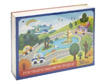 Развивающий набор New World Fun Traffic Magnetic Puzzle (QZM-1006)