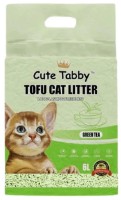 Asternut igienic pentru pisici Cute Tabby Tofu Green Tea 6L