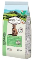 Сухой корм для кошек Gheda Chat & Chat Adult Sterilized White Meat Poulty 900g