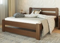 Кровать Меблi Лев Lira 90x200 Бук Темный