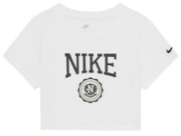 Tricou pentru copii Nike G Nsw Tee Graphic Star Crop White, s.XL