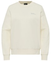 Hanorac damă Jack Wolfskin Essential Crewneck W Cotton White, s.M