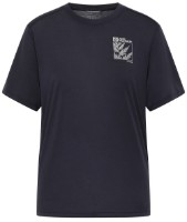 Женская футболка Jack Wolfskin Vonnan Graphic T W Explore Graphite, s.M