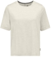 Женская футболка Jack Wolfskin Travel T W Cotton White Heather, s.M