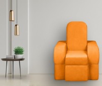 Fotoliu extensibil Edka Terra 3in1 80x180x30 P14 Orange Mandarin