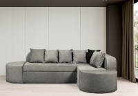 Canapea fără ramă Edka Jupiter 210x280x50 M18 Dark Grey