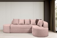 Canapea fără ramă Edka Jupiter 210x280x50 M19 Pink Powder