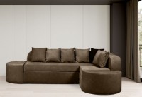 Canapea fără ramă Edka Jupiter 210x280x50 M20 Dark Chocolate