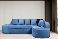 Canapea fără ramă Edka Jupiter 210x280x50 M33 Blue Aquamarine