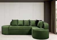 Canapea fără ramă Edka Jupiter 210x280x50 M35 Dark Green