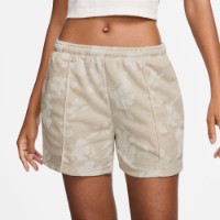 Pantaloni scurți dame Nike Sportswear Chill Terry Mid-Rise French Terry Printed Light Orewood Brown/Sail, s.XL