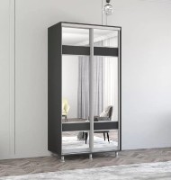 Dulap cu uşi glisante Mobildor-Lux Aron-P 100x230 Anthracite (aronp3299) K3