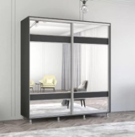 Dulap cu uşi glisante Mobildor-Lux Aron-P 200x220 Anthracite (aronp5182) K3