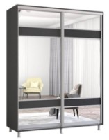 Dulap cu uşi glisante Mobildor-Lux Aron-S 160x220 Anthracite (arons4677) K3