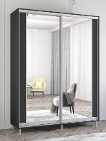 Dulap cu uşi glisante Mobildor-Lux Aron-P 160x240 Anthracite (aronp3652) K2