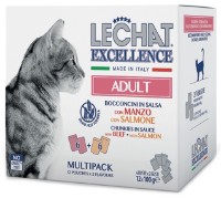 Влажный корм для кошек Monge Lechat Excellence Adult Beef/Salmon 12x100g