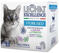 Влажный корм для кошек Monge Lechat Excellence Sterilized Duck/Rabbit 12x100g