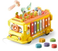 Бизиборд New World Multifunctional Puzzle School Bus (YL221)