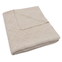 Плед Jollein Check Knit Oatmeal 100x150 (516-522-68038)