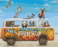 Картина по номерам Brushme Звериные гастроли (BS26177)