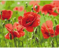 Картина по номерам Brushme Красные маки (BS53703FC)