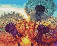 Tablou pe numere Brushme Păpădii la apus (BS35646)