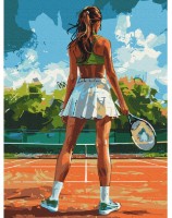 Картина по номерам Brushme Теннисистка (BS54111FC)