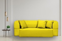 Бескаркасный диван Edka Meteor 200x160x32 M13 Sunny Yellow