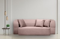 Canapea fără ramă Edka Meteor 180x140x32 M19 Roz Pudrat