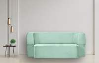Canapea fără ramă Edka Meteor 180x160x40 P11 Mentol Ice