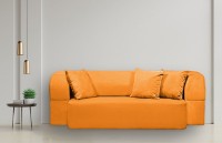 Canapea fără ramă Edka Meteor 200x120x32 P14 Orange Mandarin