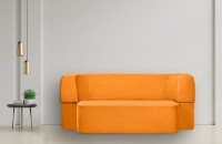 Canapea fără ramă Edka Meteor 180x140x40 P14 Orange Mandarin