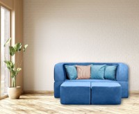 Canapea fără ramă Edka Vega 180x200x40 M33 Blue Aquamarine