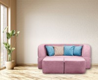 Canapea fără ramă Edka Vega 180x200x40 M36 Pink