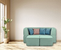 Бескаркасный диван Edka Vega 180x200x40 P11 Mentol Ice