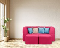 Бескаркасный диван Edka Vega 180x200x40 P17 Pink Raspberry