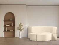 Canapea fără ramă Edka Luna 200 P1 Ivory